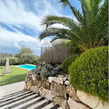 Villa Bastide D'Architecte En Pierre Cagnes-sur-Mer Exterior foto